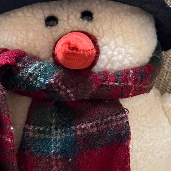 VTG Woof & Poof Musical Snowman with W&P Button - Picture 3 of 3